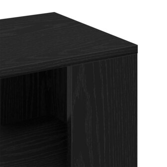 Bijzettafel Zwart eiken 36 x 30 x 56 cm Bewerkt hout 8