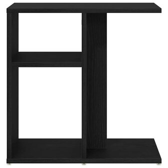 Bijzettafel Zwart eiken 50 x 30 x 50 cm Bewerkt hout 6