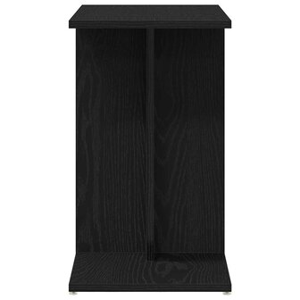 Bijzettafel Zwart eiken 50 x 30 x 50 cm Bewerkt hout 7