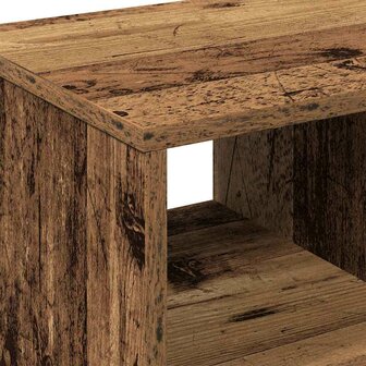 Bijzettafel met plank Oud hout 50 x 30 x 55 cm Bewerkt hout 8