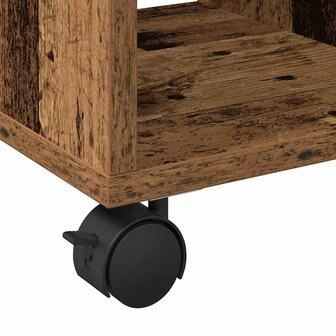 Bijzettafel met plank Oud hout 50 x 30 x 55 cm Bewerkt hout 9