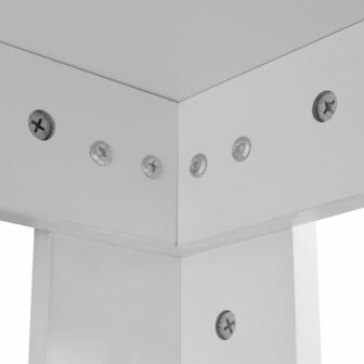 Eettafel 140x80x75 cm wit 4