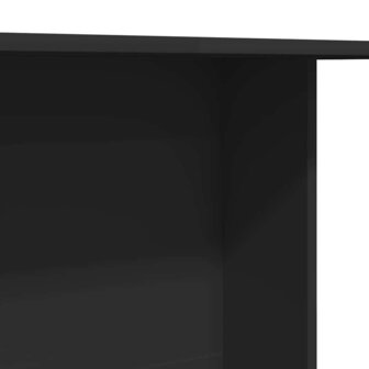 Eettafel Zwart 110 x 60 x 75 cm Bewerkt hout 8