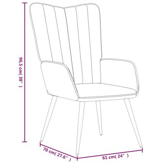 Relaxstoel fluweel roze 8