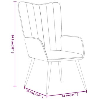 Relaxstoel fluweel mosterdgeel 8