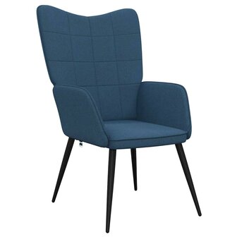 Relaxstoel stof blauw 2