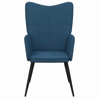 Relaxstoel stof blauw 3