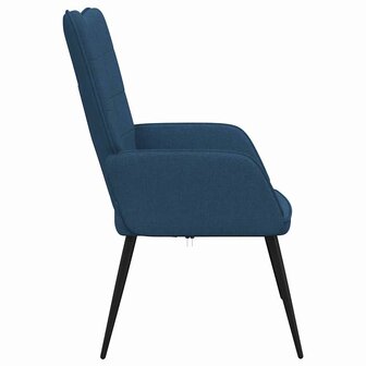 Relaxstoel stof blauw 4