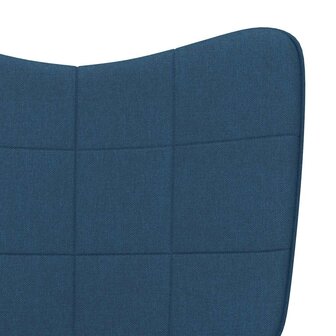 Relaxstoel stof blauw 6