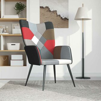 Relaxstoel patchwork stof 2