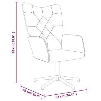 Relaxstoel met voetenbank patchwork stof 9