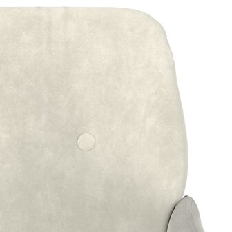 Fauteuil 62x79x79 cm fluweel cr&egrave;mekleurig 6