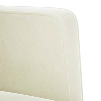 Fauteuil met armleuningen cr&egrave;me 53 cm fluweel 6