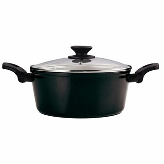 Casserolepan met deksel Fagor VIVANT 20 NEGRA Zwart Aluminium 6 L 1