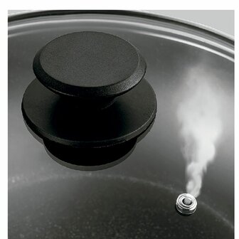 Casserolepan met deksel Fagor VIVANT 20 NEGRA Zwart Aluminium 6 L 3