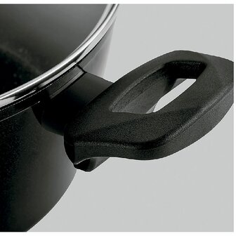 Casserolepan met deksel Fagor VIVANT 20 NEGRA Zwart Aluminium 6 L 5