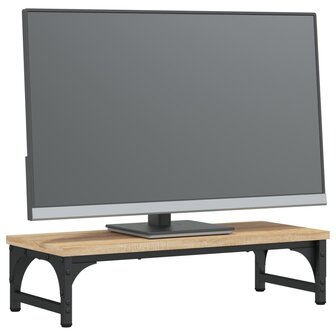 Monitorstandaard 55x23x14 cm bewerkt hout sonoma eikenkleurig 3
