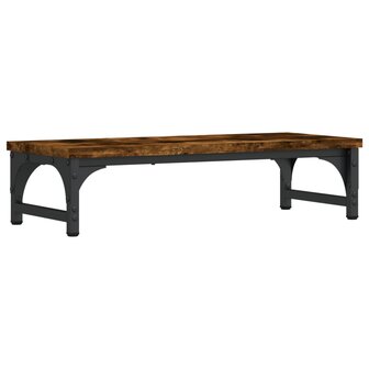 Monitorstandaard 55x23x14 cm bewerkt hout gerookt eikenkleurig 6
