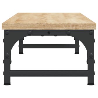 Monitorstandaard 85x23x15,5 cm bewerkt hout sonoma eikenkleurig 5