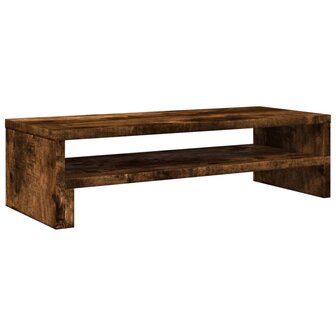 Monitorstandaard 54x22x15 cm bewerkt hout gerookt eikenkleurig 2