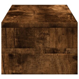 Monitorstandaard 54x22x15 cm bewerkt hout gerookt eikenkleurig 5