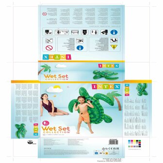 Opblaasbaar zwembadfiguur Intex Schildpad 150 x 30 x 127 cm (6 Stuks) 6