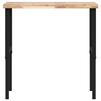 Werkbank rechthoekig 100x60x(73-99,5) cm massief acaciahout 4