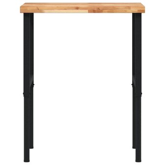 Werkbank rechthoekig 80x60x(73-99,5) cm massief acaciahout 4