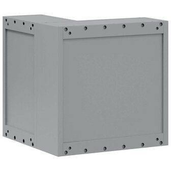 Gereedschapskast met plank Rood en grijs 55 x 55 x 55 cm 5