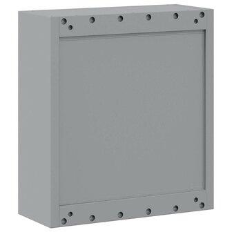 Gereedschapskast met plank Zwart en grijs 50 x 20 x 55 cm 6