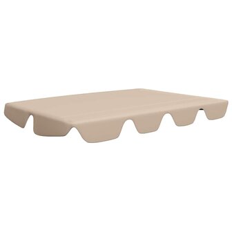 Vervangingsluifel voor schommelbank 188/168x145/110 cm beige 2