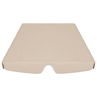 Vervangingsluifel voor schommelbank 188/168x145/110 cm beige 4