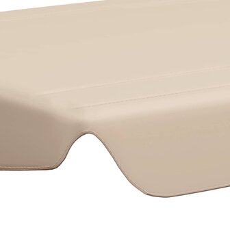 Vervangingsluifel voor schommelbank 188/168x145/110 cm beige 5