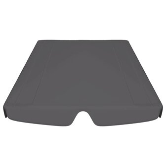 Vervangingsluifel voor schommelbank 188/168x145/110cm antraciet 4