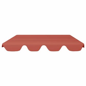 Vervangingsluifel schommelbank 188/168x145/110 cm terracotta 3
