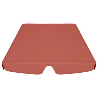 Vervangingsluifel schommelbank 188/168x145/110 cm terracotta 4