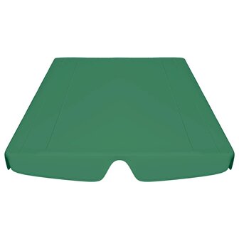 Vervangingsluifel voor schommelbank 188/168x145/110 cm groen 4