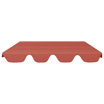 Vervangingsluifel voor schommelbank 150/130x105/70cm terracotta 3