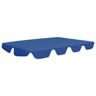 Vervangingsluifel voor schommelbank 150/130x105/70 cm blauw 2