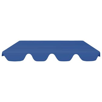 Vervangingsluifel voor schommelbank 150/130x105/70 cm blauw 3