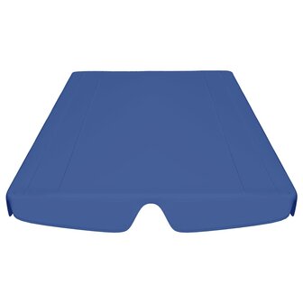 Vervangingsluifel voor schommelbank 150/130x105/70 cm blauw 4