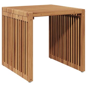 Tuin Bijzettafel Bruin 45 x 42.5 x 45 cm Massief teakhout 2