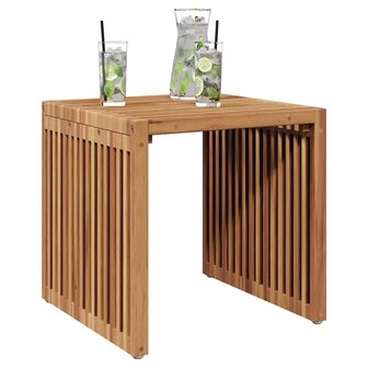 Tuin Bijzettafel Bruin 45 x 42.5 x 45 cm Massief teakhout 3