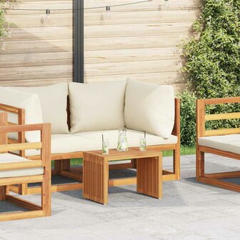 Tuin Bijzettafel Bruin 50 x 32.5 x 35 cm Massief teakhout 1