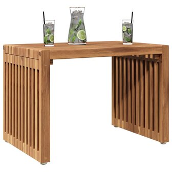 Tuin Bijzettafel Bruin 50 x 32.5 x 35 cm Massief teakhout 3