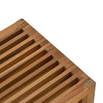 Tuin Bijzettafel Bruin 50 x 32.5 x 35 cm Massief teakhout 8