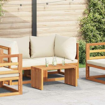 Tuin Bijzettafel Bruin 70 x 37.5 x 35.5 cm Massief teakhout 1