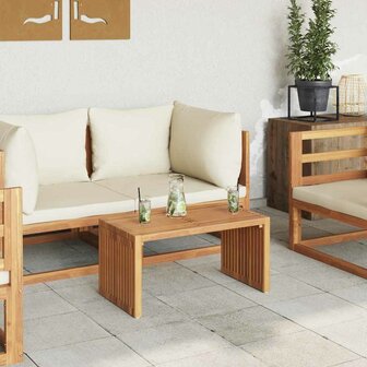 Tuin Bijzettafel Bruin 70 x 37.5 x 35.5 cm Massief teakhout 4
