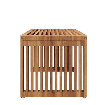 Tuin Bijzettafel Bruin 70 x 37.5 x 35.5 cm Massief teakhout 6