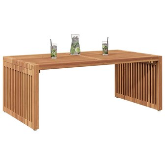 Tuin Bijzettafel Bruin 90 x 50 x 36 cm Massief teakhout 3